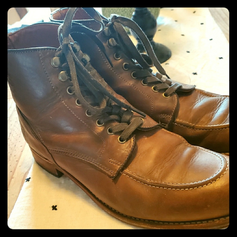 Frye Walden Boots 12 Full Grain Leather
